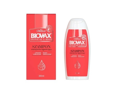 biovax szampon do włosów intensywnie regenerujący opuncja i mango 200ml