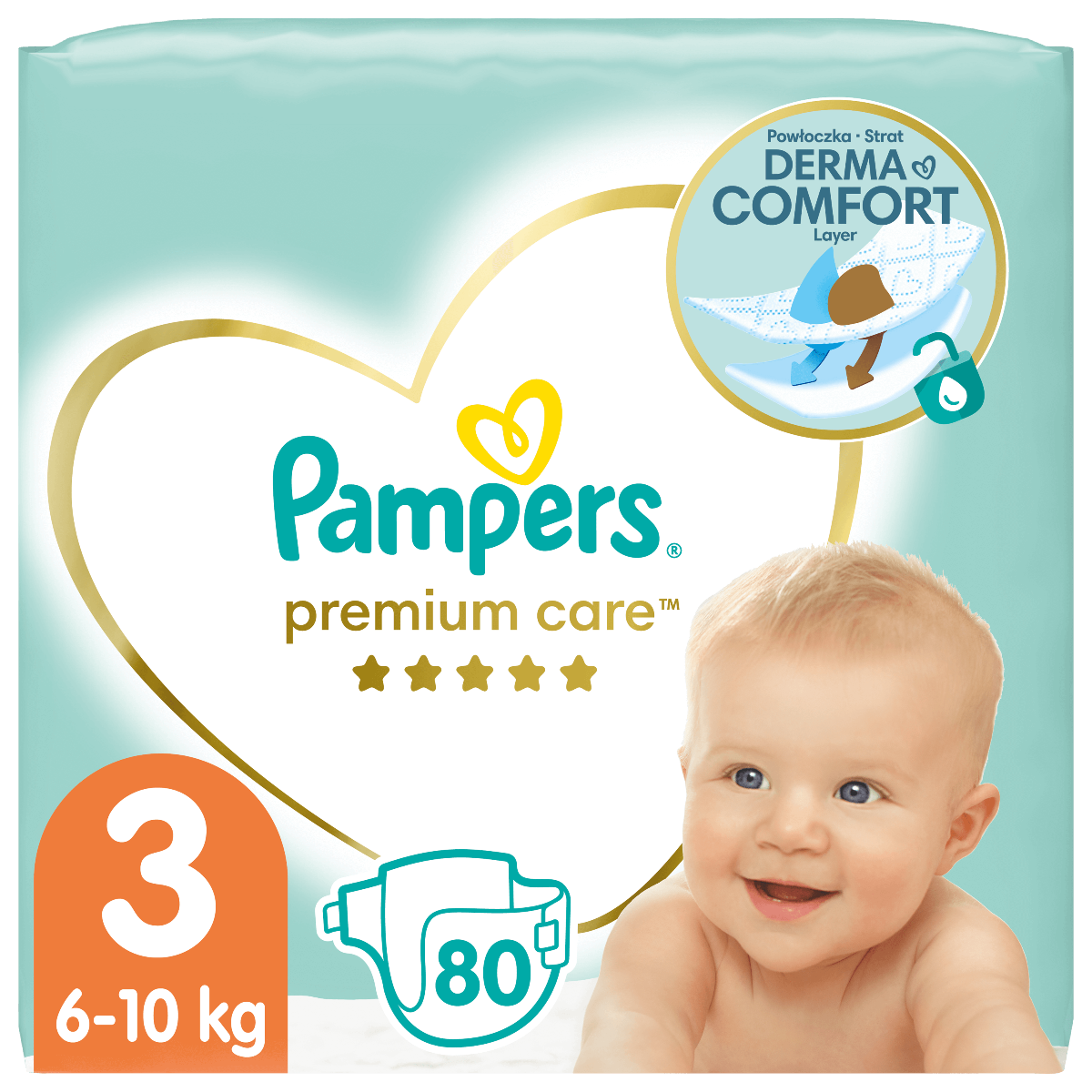 pampers premium 3 80 sztuk