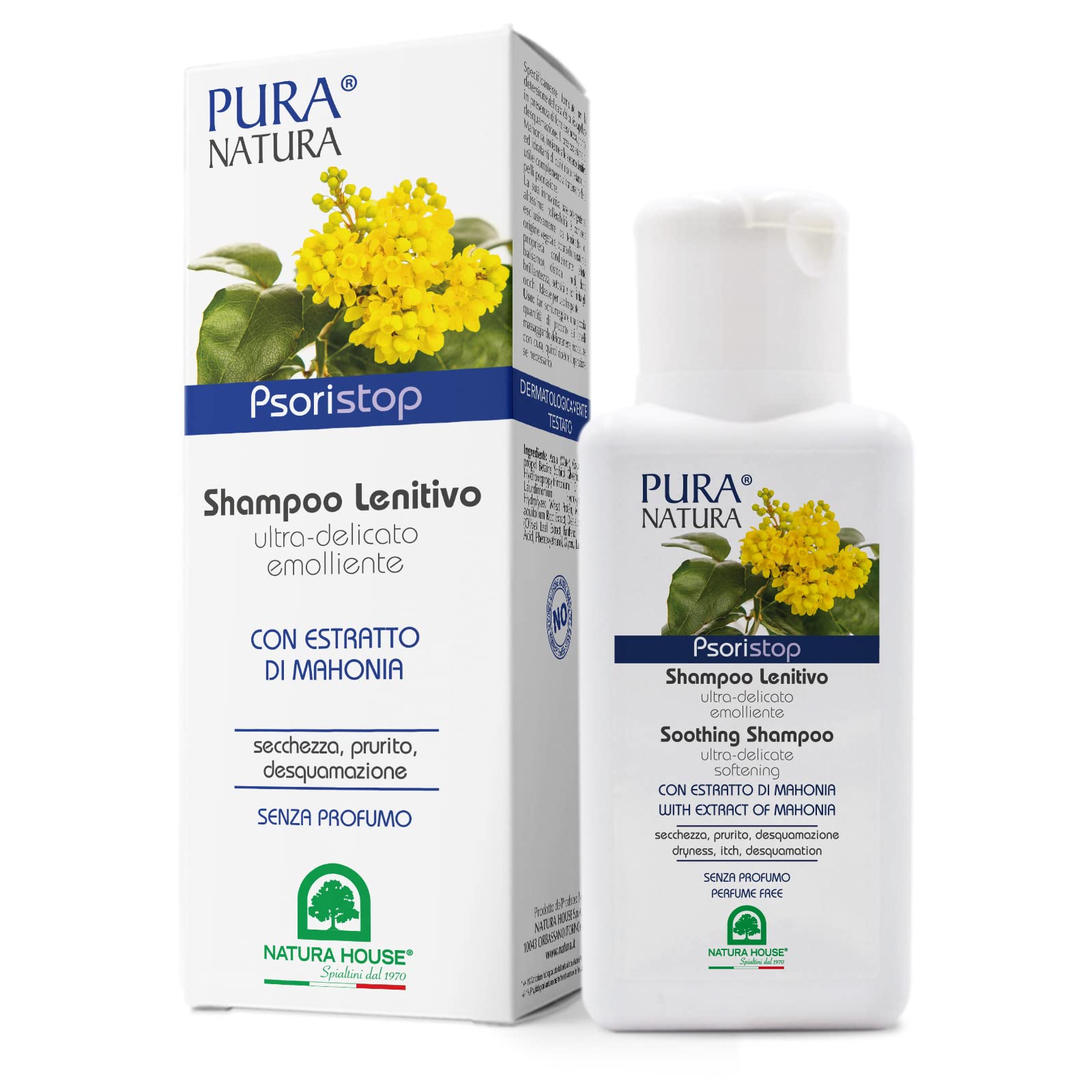 pura natura psoristop szampon do włosów z ekstraktem mahonii 200ml