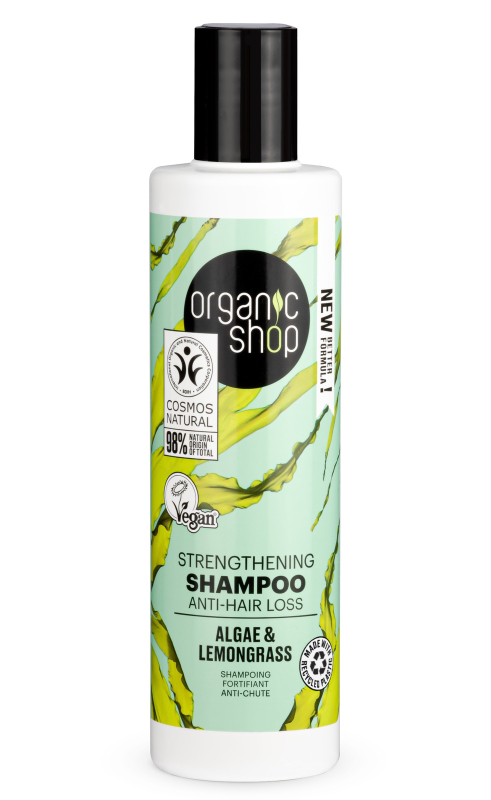 organic shop niebieska laguna organiczny wzmacniający szampon