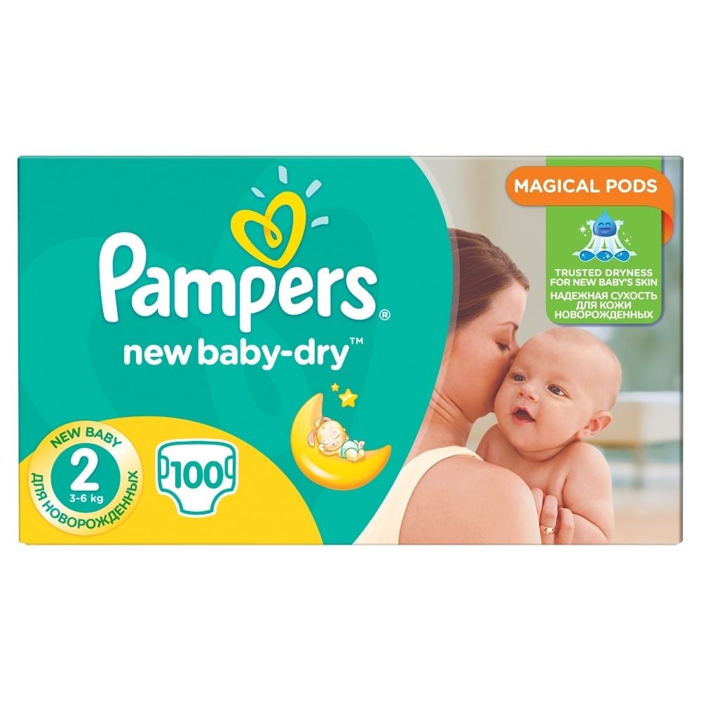 pampers new baby dry 2 mini 100 szt