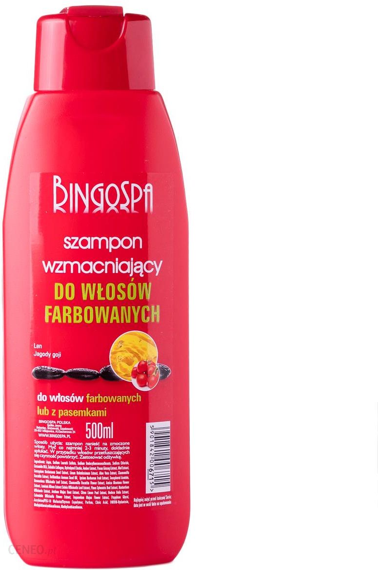 szampon wzmacniający len jagody goji bingo spa