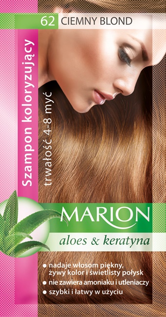 szampon koloryzujący marion 61 blond na włosy ciemny blond