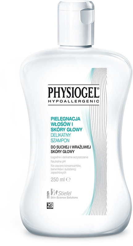 delikatny szampon o fizjologicznym ph dla wrażliwej skóry głowy