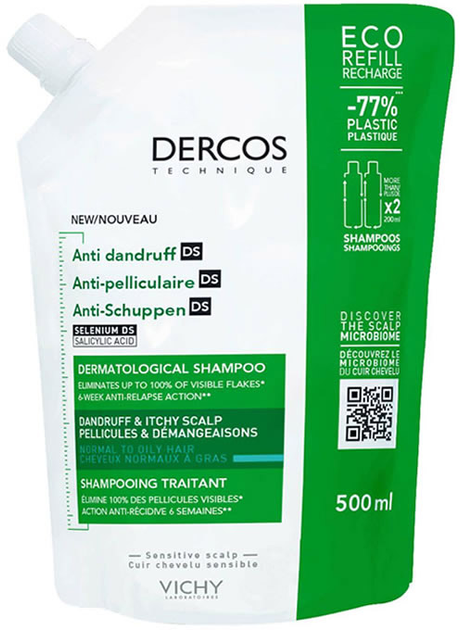 warszawa vichy dercos anti-dandruff szampon do włosów z łupieżem tłustym