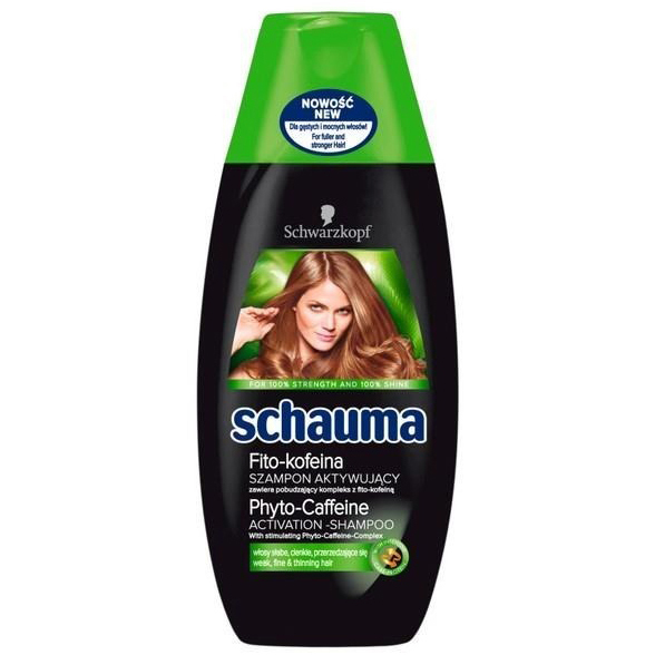 szampon do włosów z kofeiną zielony
