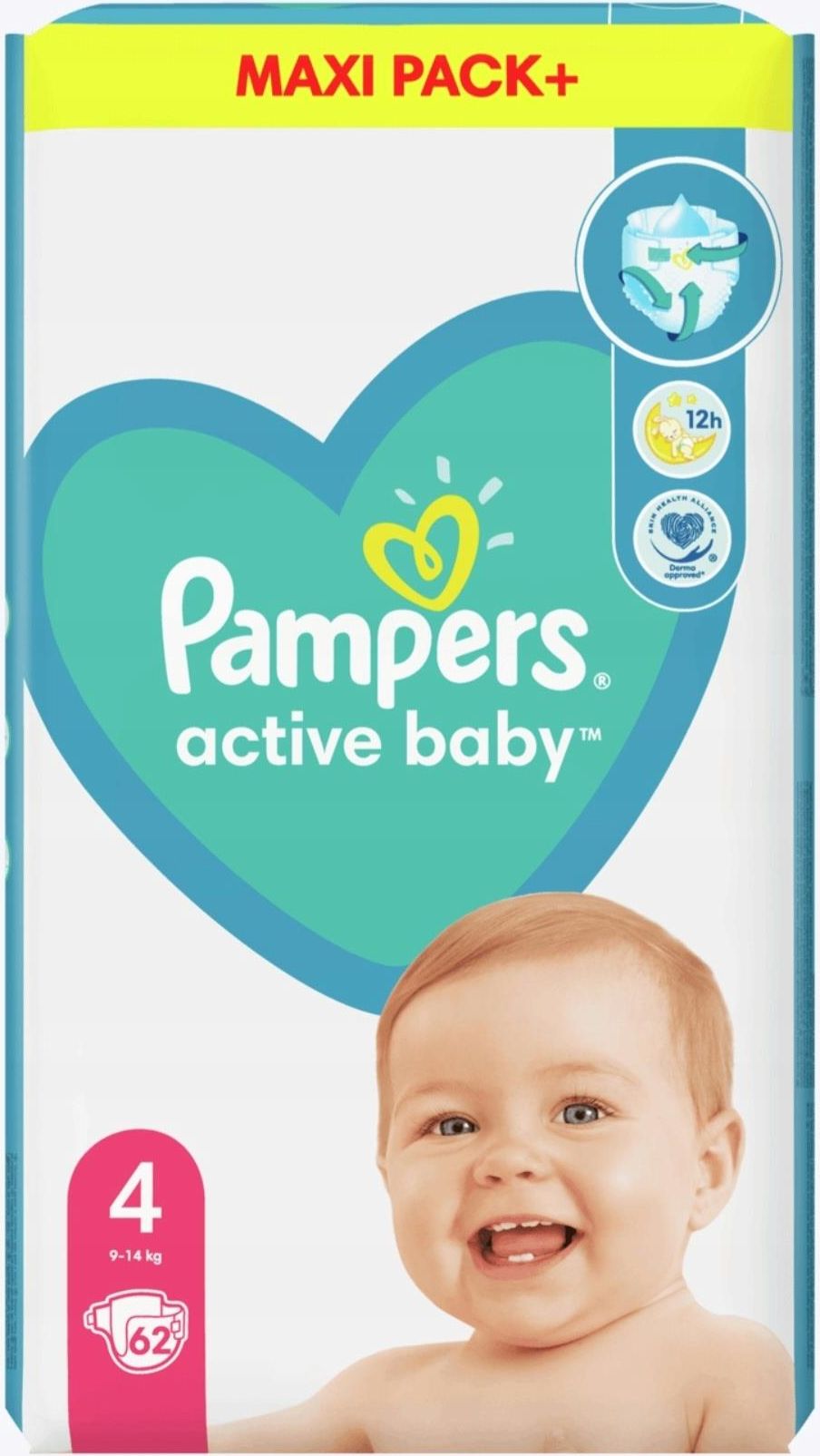 pampers active baby 4 9-14 kg ceneo