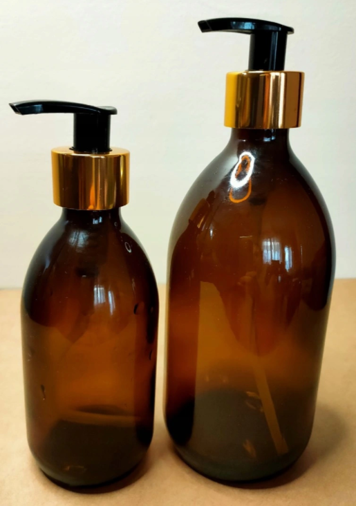 dekoracyjna butelka na szampon z pompką