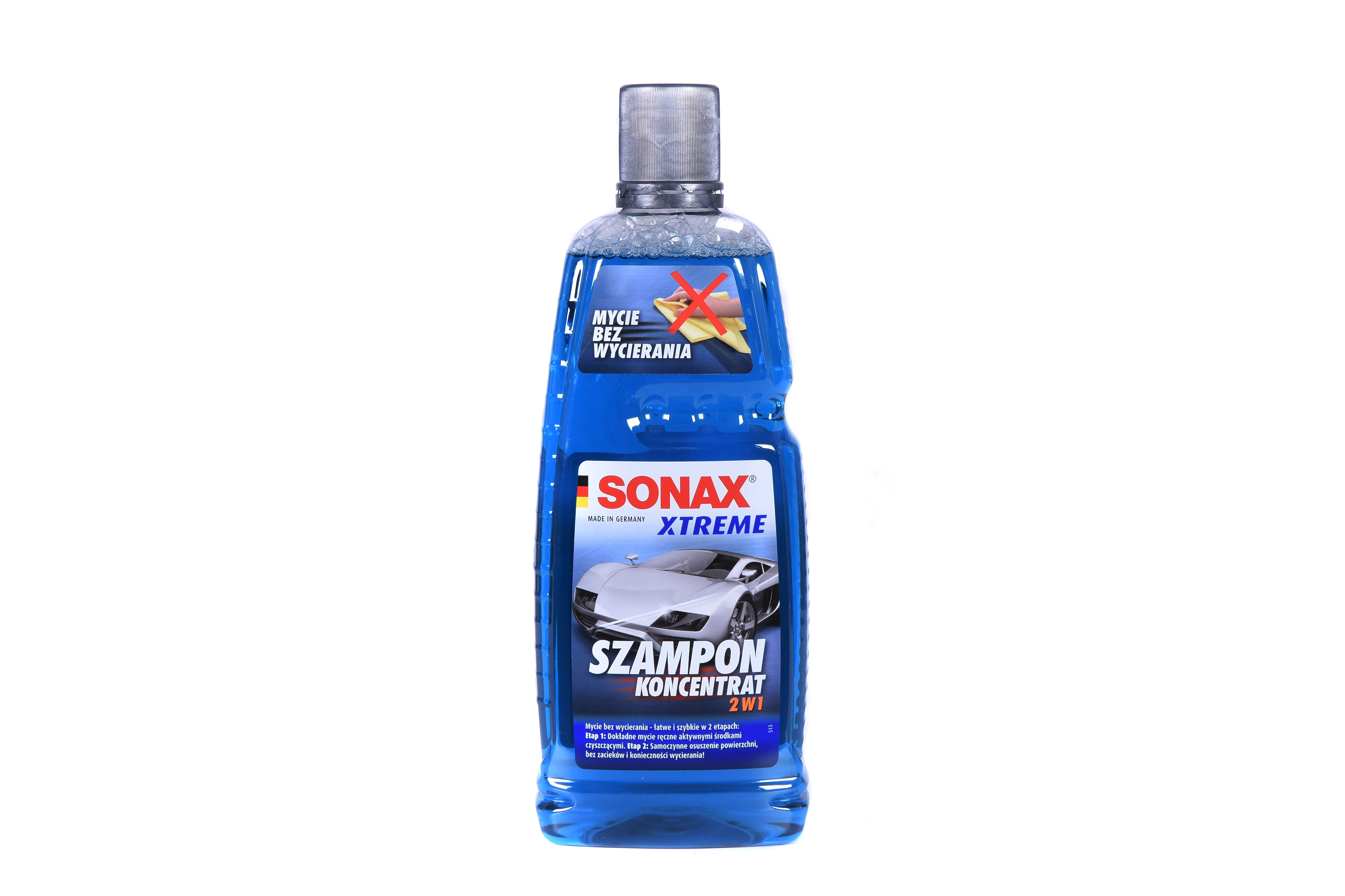 sonax szampon 2w1 koncentrat bez wycierania 1l