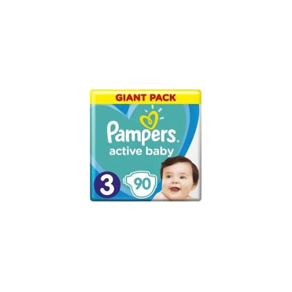 pampers active baby dry 3 90 szt