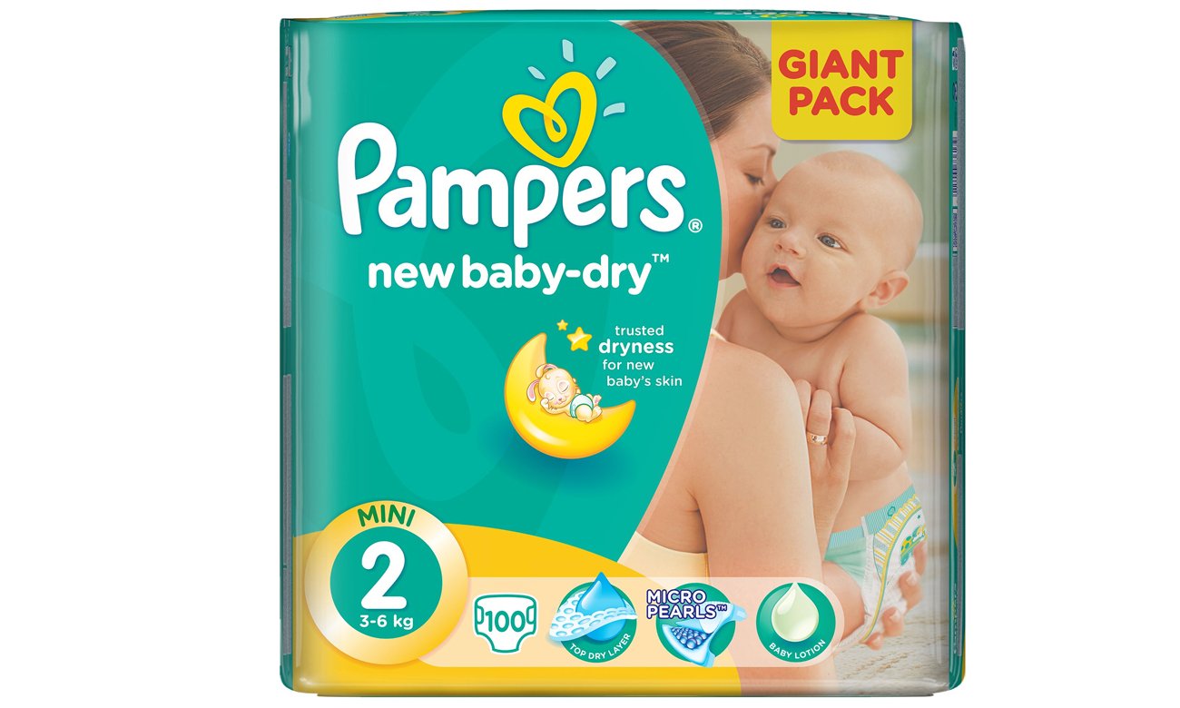 pampers new baby dry 100 szt