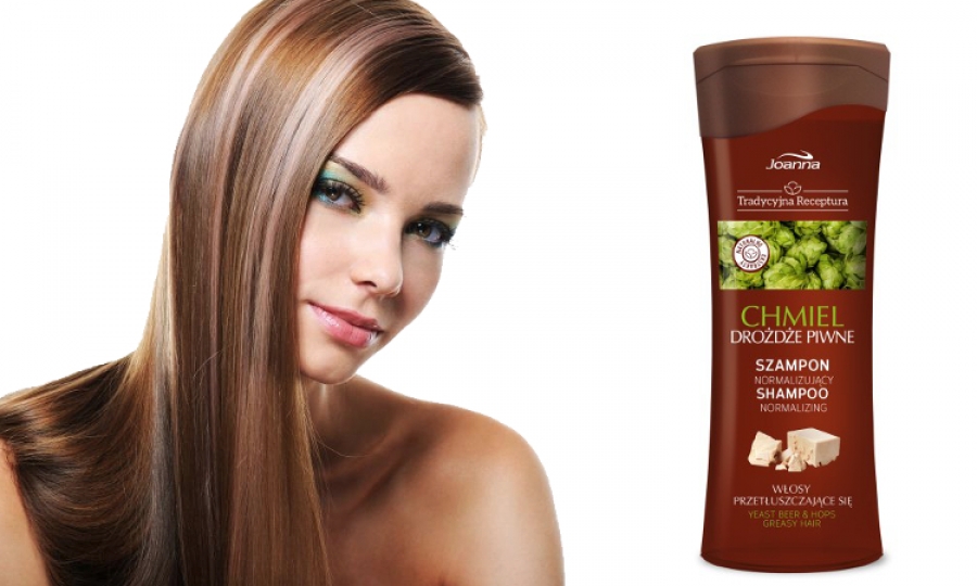 normalizujący szampon do włosów przetłuszczających się chmiel i drożdże piwne