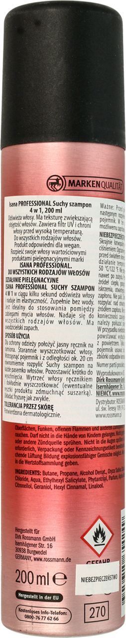 promocja tylko w rossmann isana suchy szampon do włosów