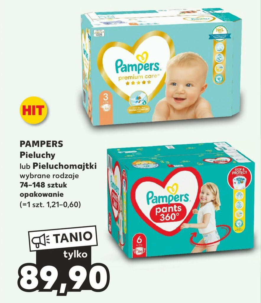 pudlo pieluch pampers w kaufland