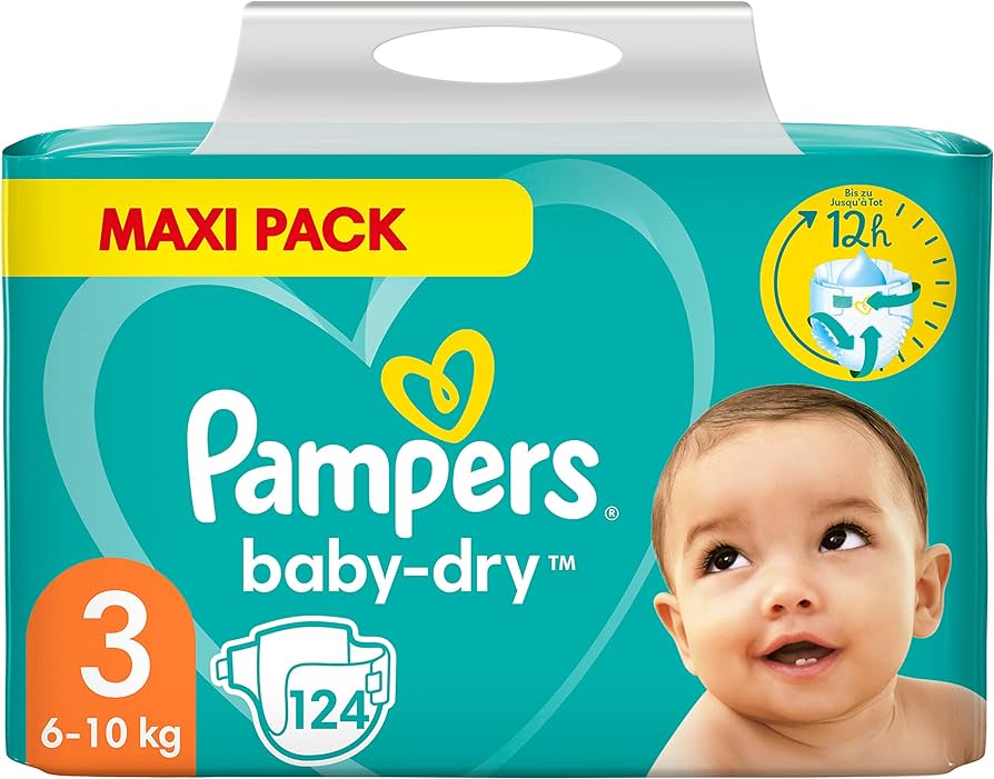 pampers 3 124 pack