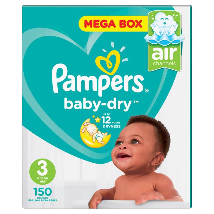 pampers active baby-dry pieluszki 3 150