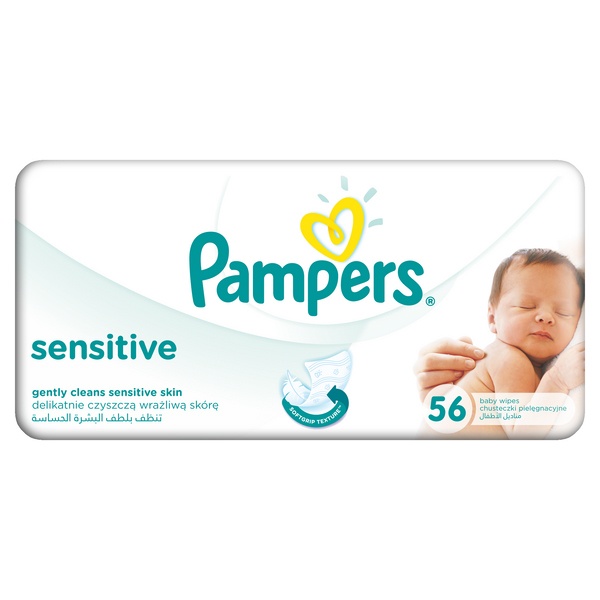 pampers sensitive chusteczki 56 sztuk