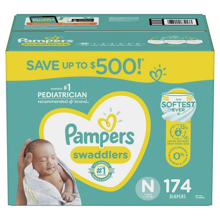 pampers 174 pieces