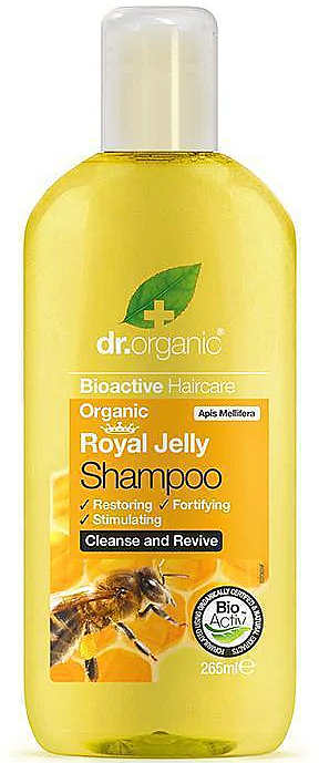 dr organic szampon z mleczkiem pszczelim