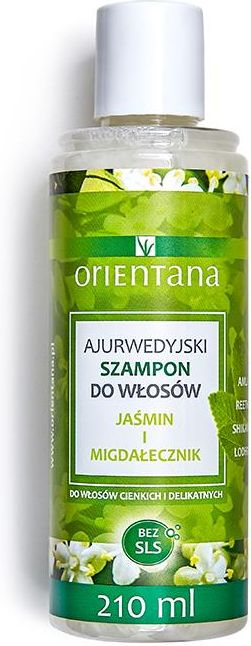 ajurwedyjski naturalny szampon do włosów jaśmin i migdałecznik 210 ml