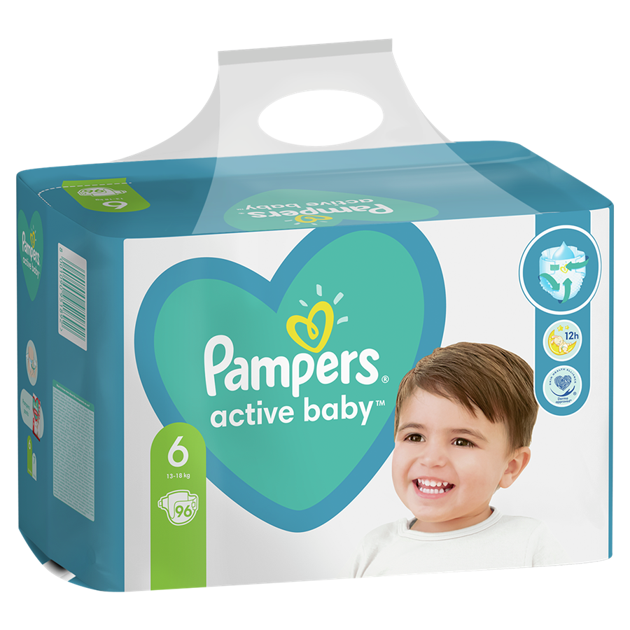 cena pieluch pampers active baby 6 96 sztuk