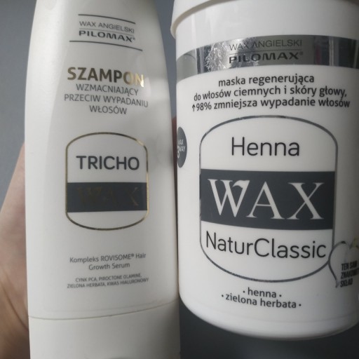 szampon do włosów odżywka maska plus aerozol firmy wax