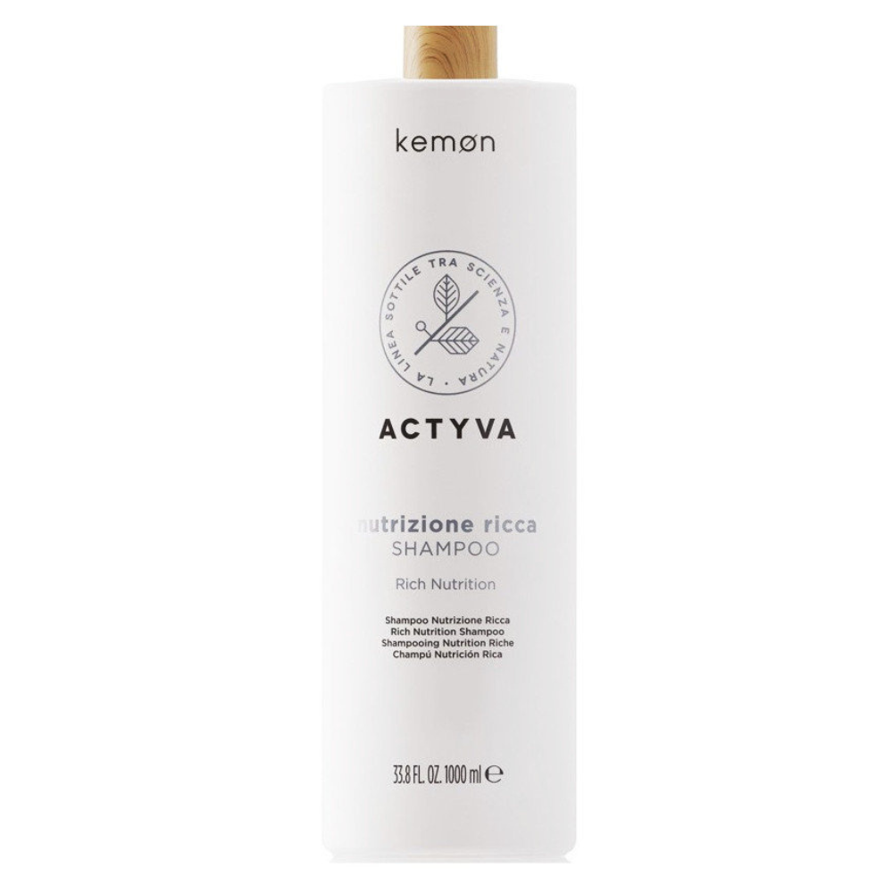 kemon actyva nutrizione ricca szampon 1000ml