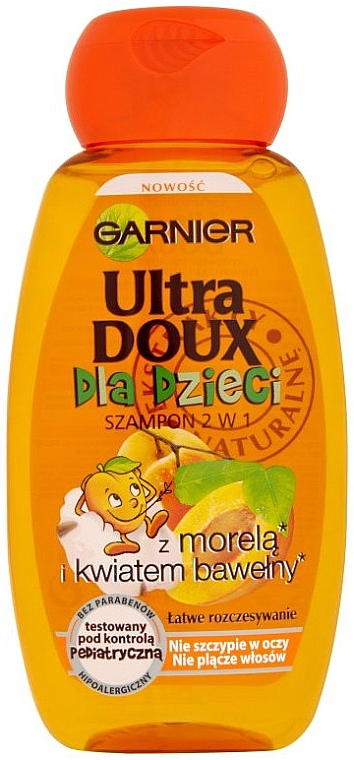 garnier ultra doux szampon dla dzieci morela