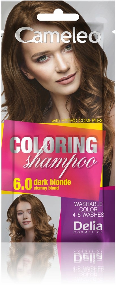 delia szampon koloryzujący nr 6.0 ciemny blond
