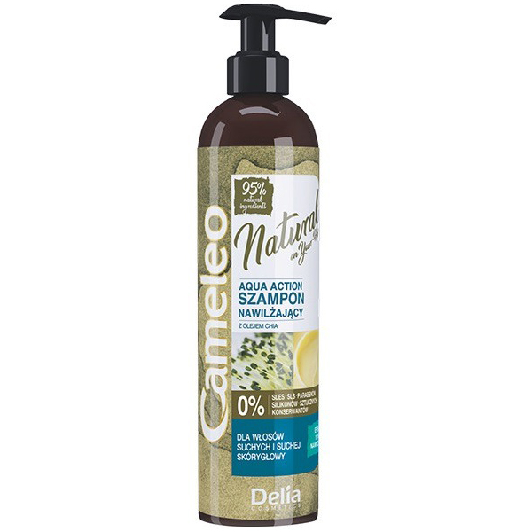 cameleo natural aqua action nawilżający szampon do włosów