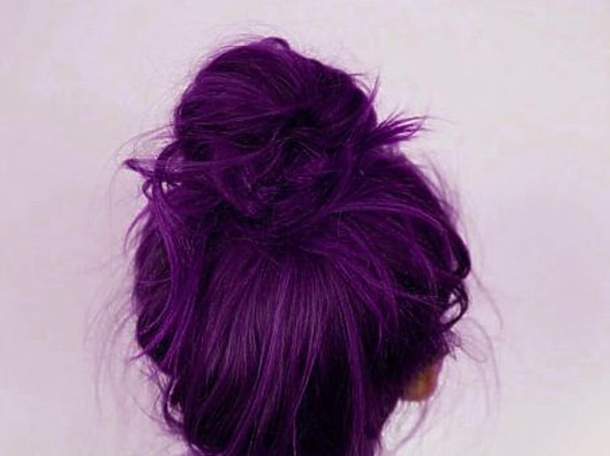 ciemnych fioletowy farba do włosów szampon