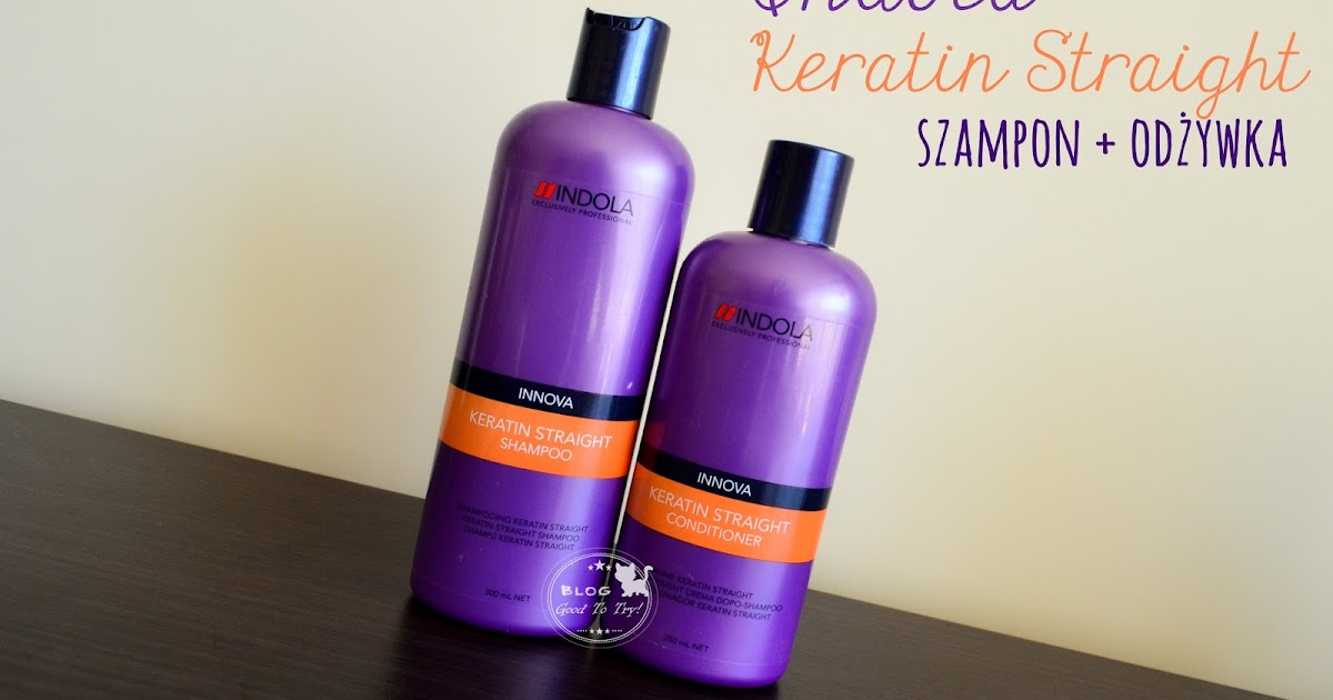 keratynowy szampon prostujący włosy indola keratin straight