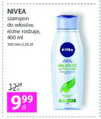 nivea balanced & fresh care szampon pielęgnujący