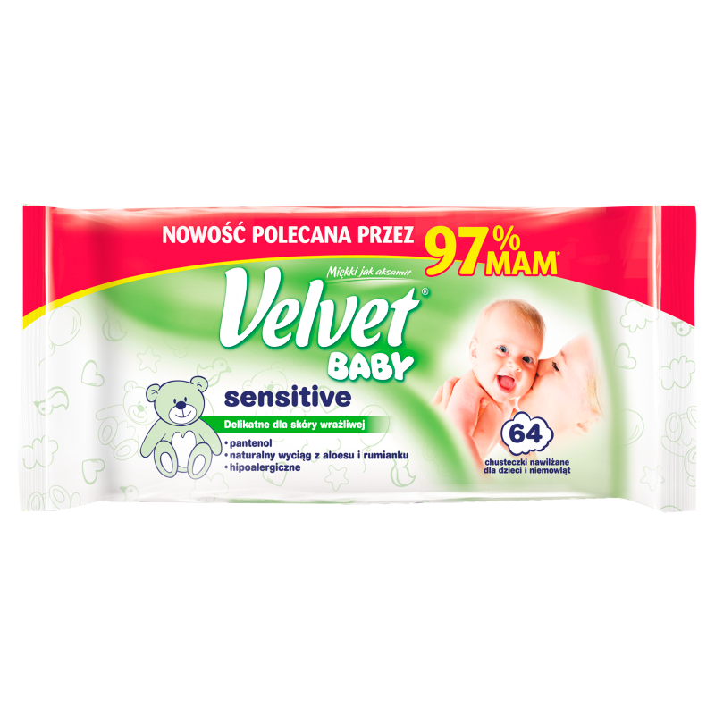 velvet chusteczki nawilżane velvet baby sensitive sklad