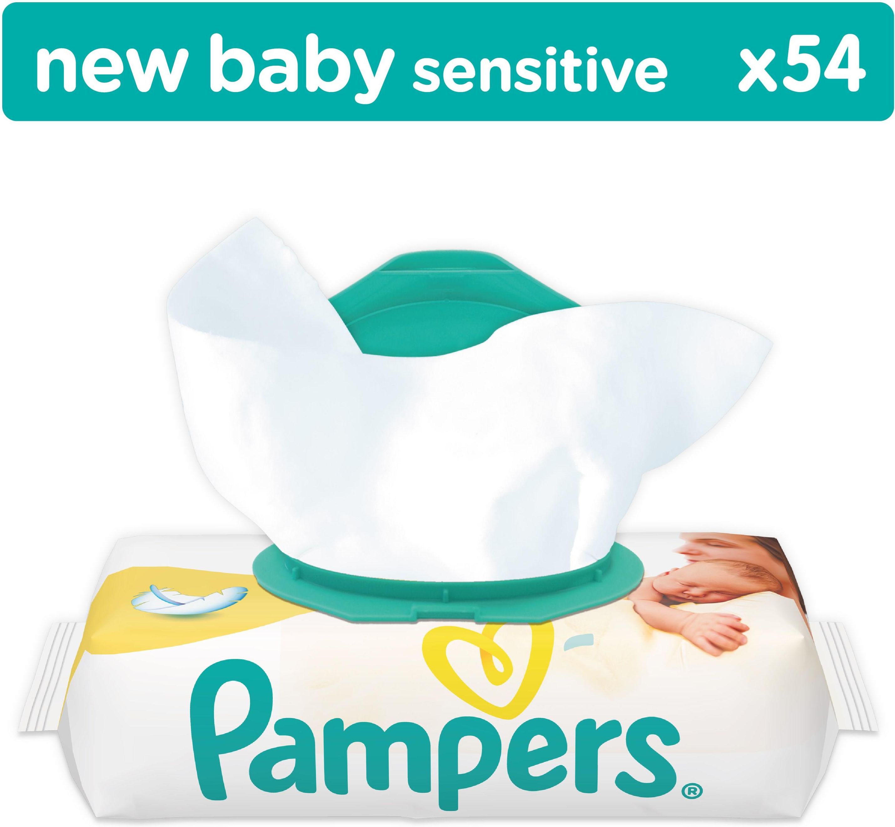 chusteczki pampers sensitive z wieczkiem