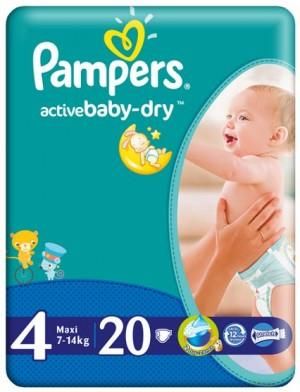 pampers activ baby dry 4 szt