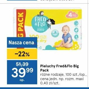 pieluchy fred&flo tesco opinie