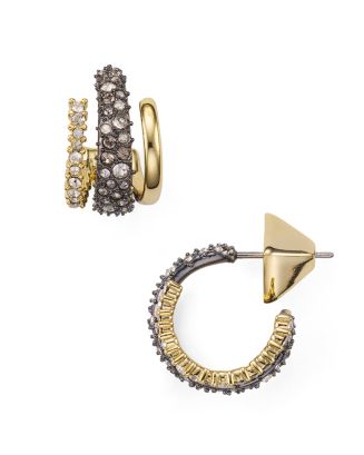 alexis bittar floating orb huggie earrings