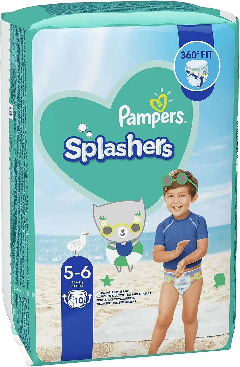 pampers splashers 5-6 cena