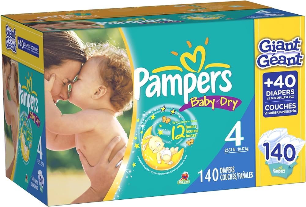 duzy karton pampersow pampers 4