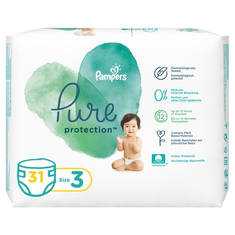 pieluchy pampers pure protection