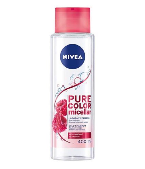 wizaż nivea szampon micelarny pure color