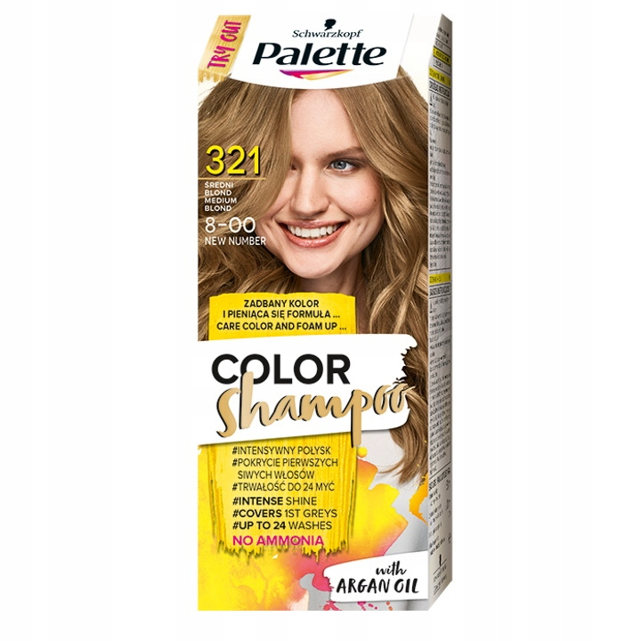 palette szampon koloryzujący kolory