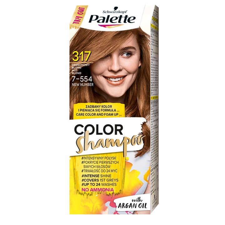 palette szampon koloryzujący 317 orzechowy blond