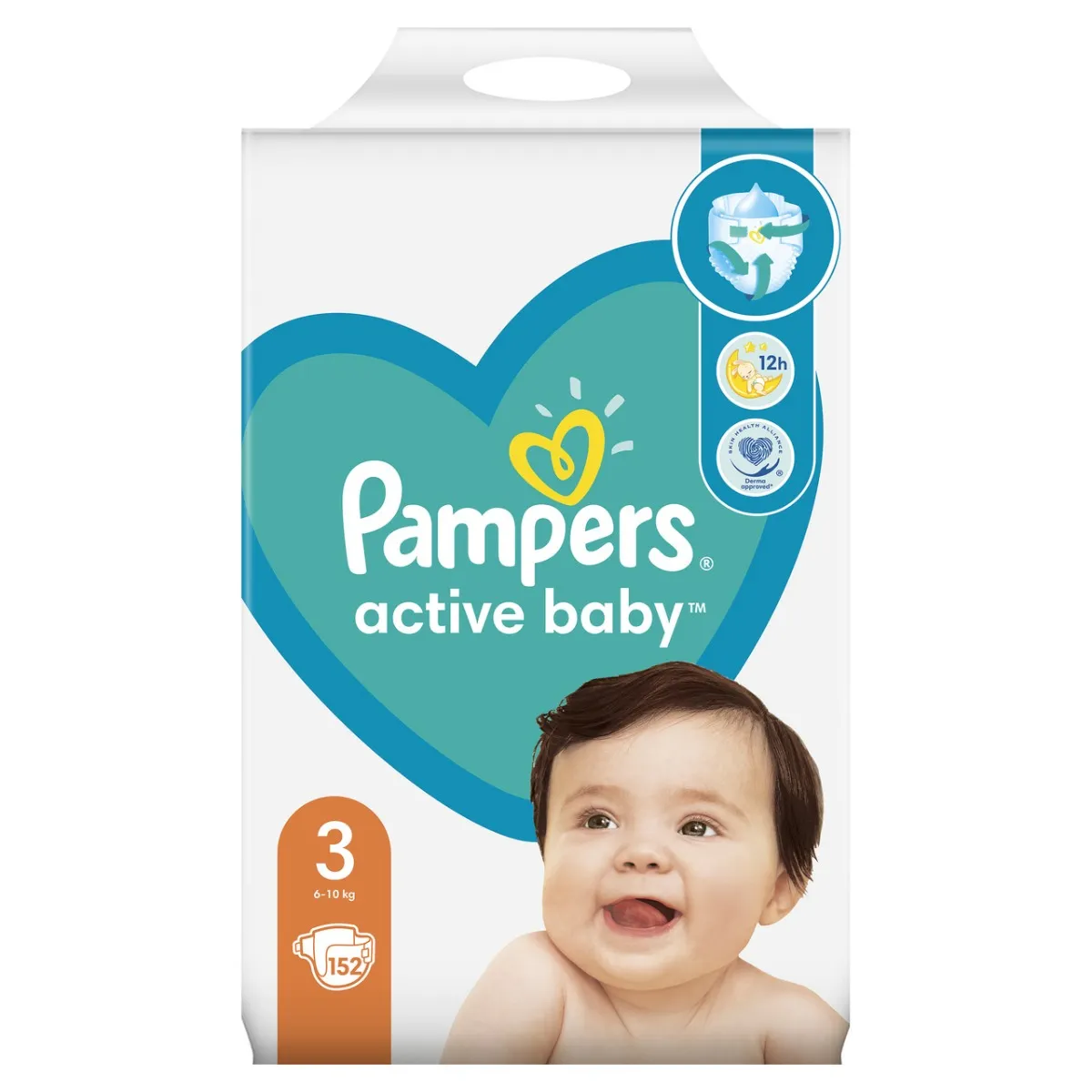 pampers 3 active baby 152 szt cena