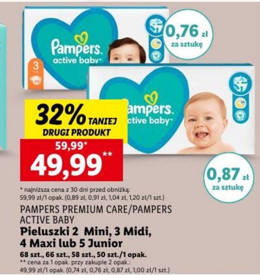 tanie pieluchy pampers wyprzedaże promocje