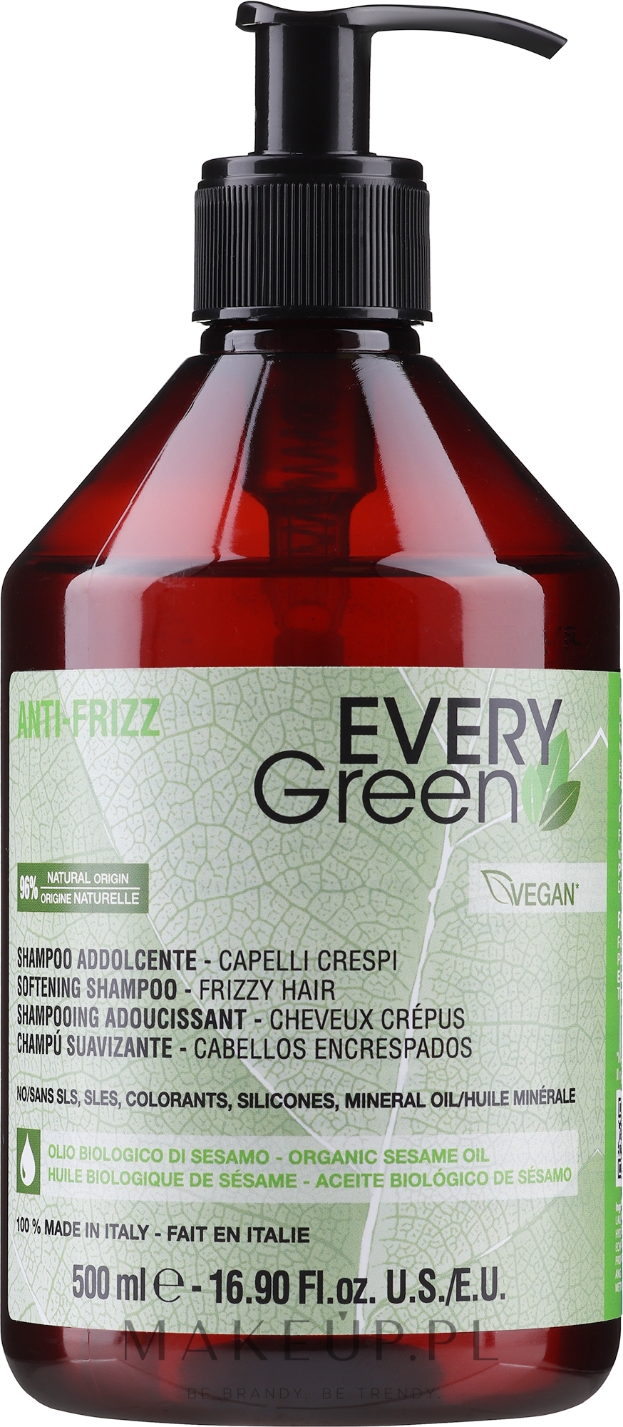 every green anti-frizz szampon 500 ml