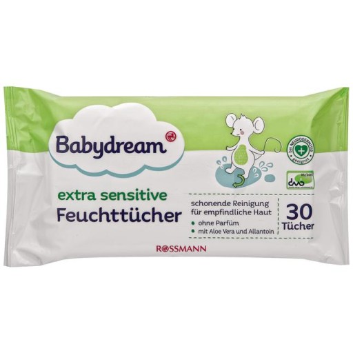 chusteczki nawilżane babydream extra sensitive