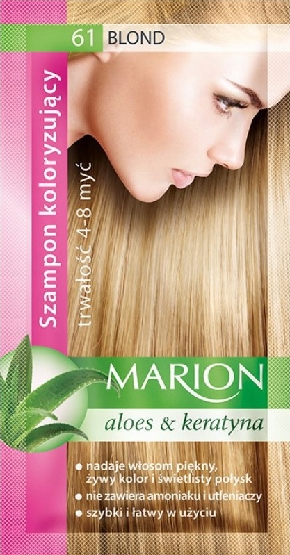 szampon koloryzujący marion 61 blond na włosy ciemny blond