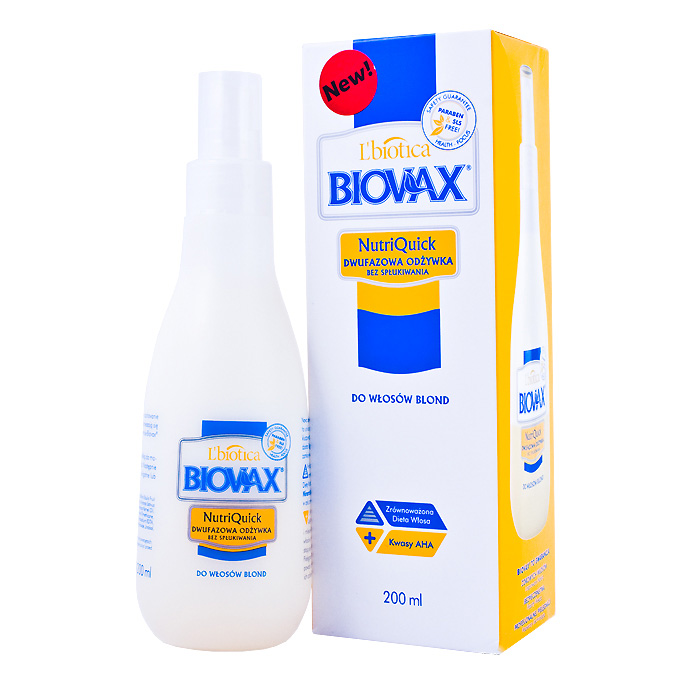 lbiotica biovax nutriquick odżywka do włosów arganowa 200ml krótka data